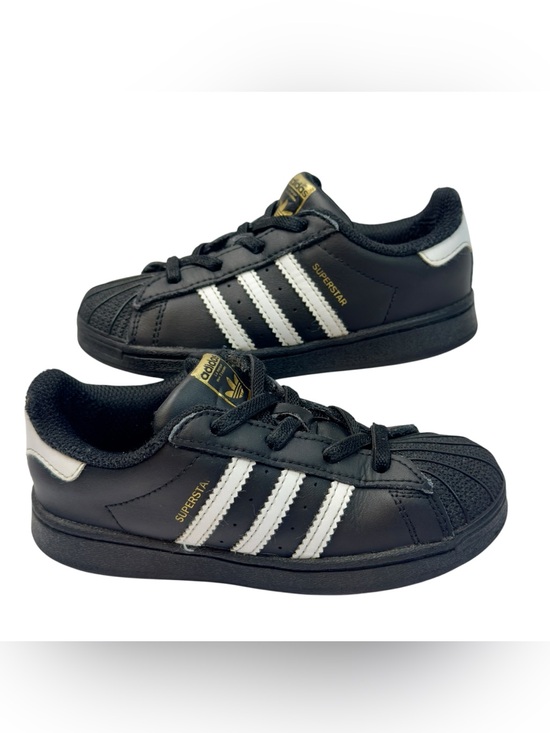 adidas Other - Toddler Kids Sneakers Shoes Adidas Superstar EL I  EF5396 Black Size 10K Black
